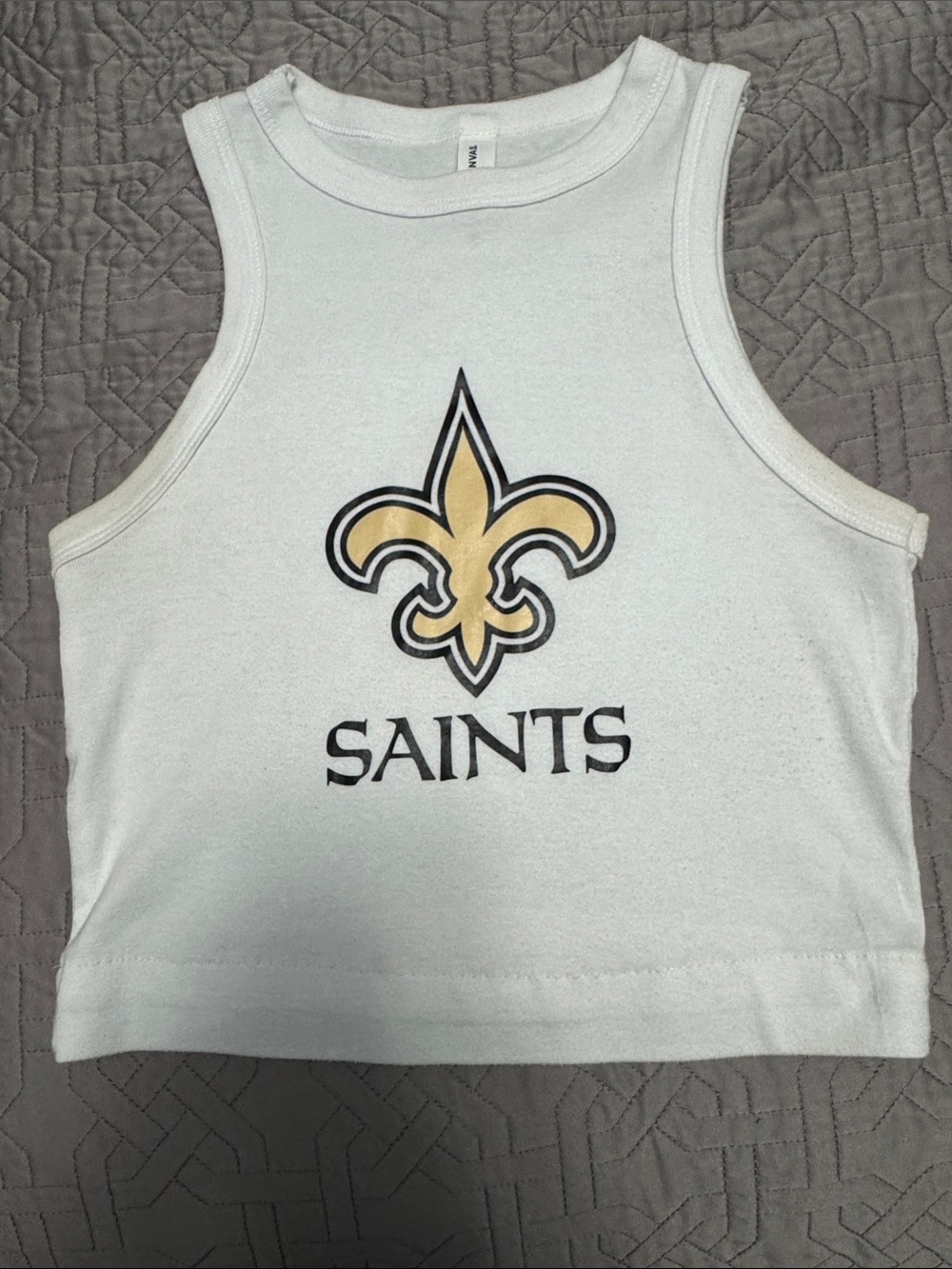 New Orleans Saints Crop Tank